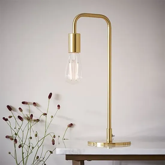 Rubens Steel Table Lamp - Satin Brass
