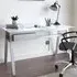 Rubery Glass Top Laptop Desk - White