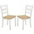 Rubin Wooden Dining Chairs in Pair - Oak, Grey