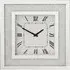 Rubis Square Wall Clock - Silver, Mirrored Glass