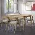 Rumbek Extendable Dining Table with 4 Chairs - Natural, Wood