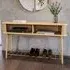 Rumbek Rectangular Console Table - Natural