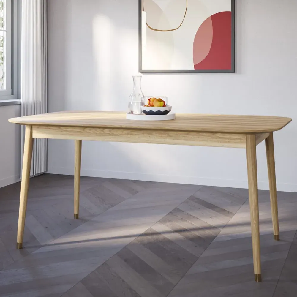 Rumbek Rectangular Extendable Dining Table - Natural, Wood image
