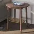 Rumbek Round Side Table - Walnut
