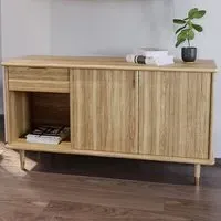 Rumbek Sideboard with 2 Doors 1 Drawer - Natural