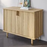 Rumbek Storage Cabinet with 2 Doors - Natural