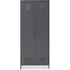 Rumi 2 Door Wardrobe - Grey, Metal