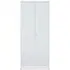 Rumi 2 Door Wardrobe - White, Metal
