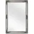 Rustin Wall Mirror with Carved Detail - Silver, MDF