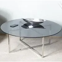 Ruston Coffee Table - Grey, Glass