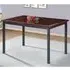 Ruston Large Gloss Dining Table - Brown, MDF