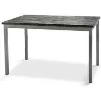 Ruston Large Gloss Dining Table - Grey Marble Effect, MDF