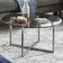 Ruston Side Table - Grey, Glass