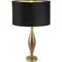 Rye Velvet Shade Table Lamp - Black, Antique Brass