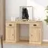 Ryker Wooden Dressing Table with Mirror - Sonoma Oak