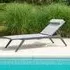 Rykon Outdoor Stacking Sling Sun Bed - Grey, Aluminium