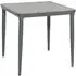 Rykon Square Outdoor Dining Table - Grey, Glass