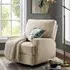 Rylie Recliner Armchair - Beige, Fabric