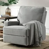 Rylie Recliner Armchair - Grey, Fabric