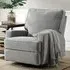 Rylie Recliner Armchair - Grey, Fabric