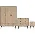Rynok 3-Door Wardrobe Furniture Set - White, Wood