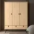 Rynok 3 Door Wardrobe with 3 Drawers - Jackson Hickory Oak