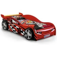 Sabaean Racing Car Single Bed - Red, High Gloss MDF alternate view