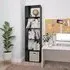 Sabia Bookcase and Room Divider - Black, Engineered Wood