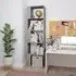 Sabia Bookcase and Room Divider - Concrete Effect