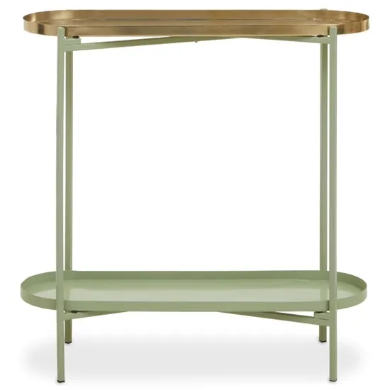 Sabina Console Table - Green, Metal