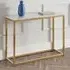 Sable Console Table - White, Marble Effect