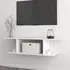 Sabra Wall Hung TV Stand with Shelf - White, Chipboard