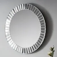 Sachiko Small Round Wall Mirror - Clear Glass
