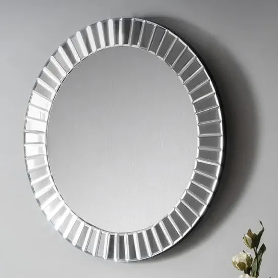Sachiko Small Round Wall Mirror - Clear Glass image