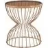 Saclateni Side Table - Rose Gold, Smoked Glass