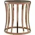Saclateni Side Table with Curved Base - Black, Rose Gold
