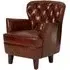 Sadalmelik Armchair - Brown, Leather