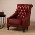 Sadalmelik Leather Armchair - Red