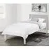 Sagen Single Bed Frame - Light Grey