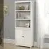 Saginaw Bookcase with 2 Doors - White, Oak
