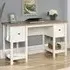 Saginaw Laptop Desk - White, Oak