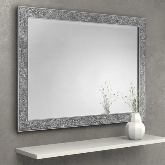 Saidah Fragment Wall Mirror - Silver, Glass image