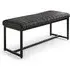 Sakaye Dining Bench - Black, Faux Leather
