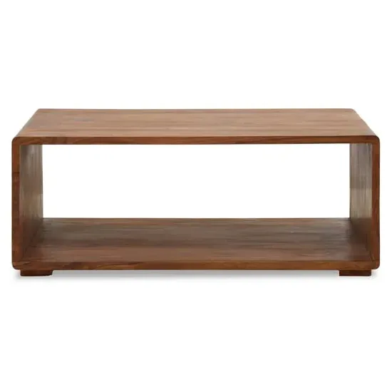 Saki Rectangular Coffee Table - Brown, Sheesham Wood image
