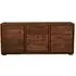 Saki Sheesham Sideboard with 2 Doors 3 Drawers - Acacia
