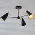 Salado 3 Lights Semi-Flush Ceiling Light - Matt Black