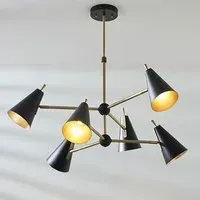 Salado 6 Lights Ceiling Pendant Light - Matt Black
