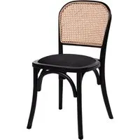 Salado Bistro Chair - Black, Rattan
