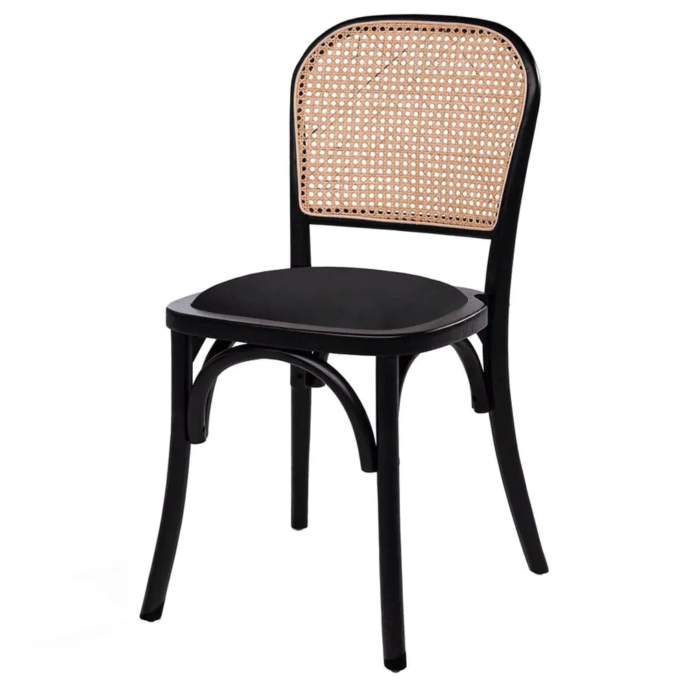 Salado Bistro Chair - Black, Rattan image