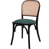 Salado Bistro Chair - Green, Rattan
